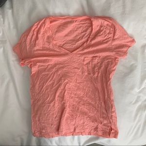 Salmon madewell vneck T-shirt